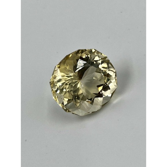 31Ct Natural Citrine Oval Persian Cut Lemon Color Loos Gemstone - Picture 2 of 11